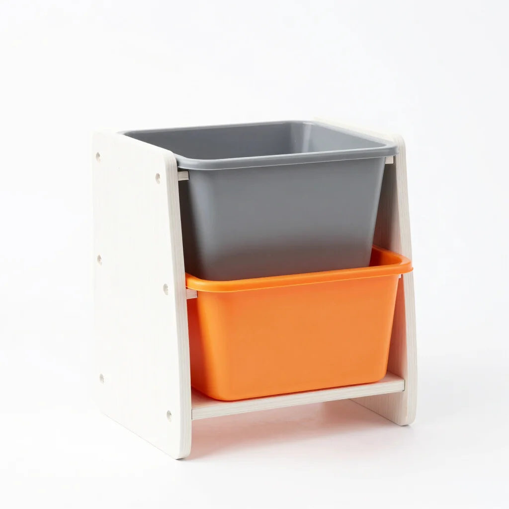Kids Multi-Bin Storage Display Rack